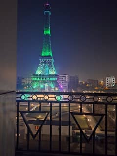 One Bed Apartment Available For Rent In Iqbal Block Facing Eiffel Tower Bahria Town Lahore