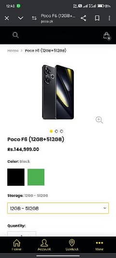 Xiaomi poco f6 12 512 10 months warranty full box