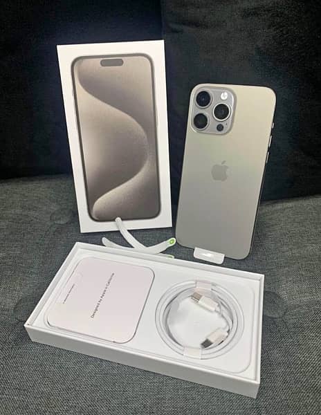 Iphone 15 Pro Max | 256 GB | NON PTA | NATURAL TITANIUM 0