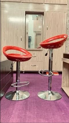 2 Round Bar Stools, Chairs for sale