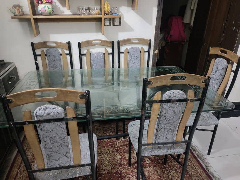 Dining Table with Six Chairs 4