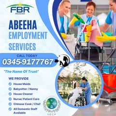 We Provide All Domestic Staff Cook Babysitter Nurse Nanny Maids Agency