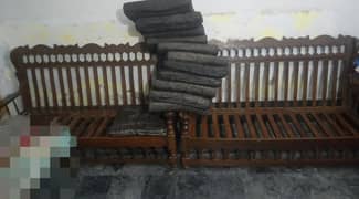 Wooden sofa set for urgent sale