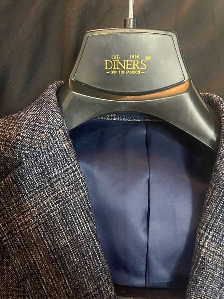 diners slim fit textured blazer/coat new for sale 1