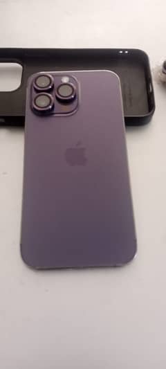 I phone 14 pro max Gv (128)Gb  Deep purple Colour  bettry health (90)