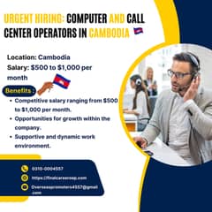 URGENT JOB HIRING FOR CAMBODIA