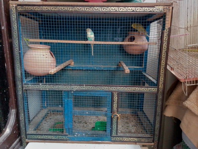 handmade wood cage 0