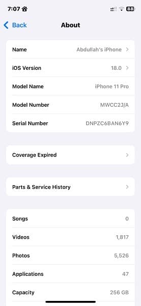 Iphone 11 pro 256Gb PTA APPROVED 7