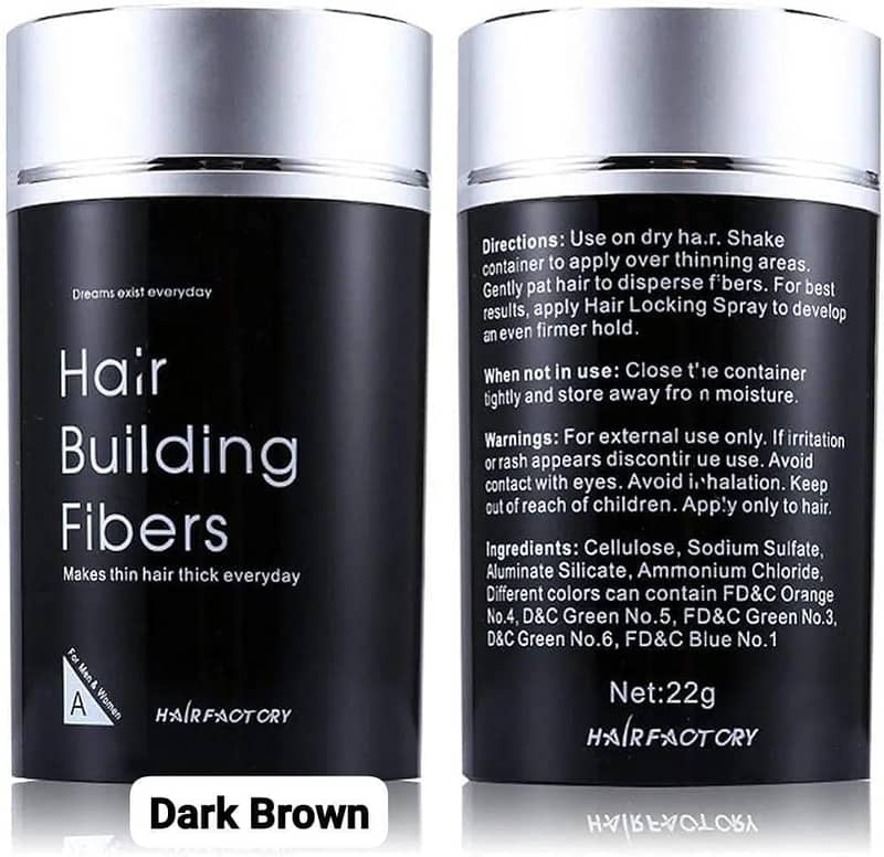 Hair Building Fiber-Dark Brown with FREE DELIVERY all cities 7