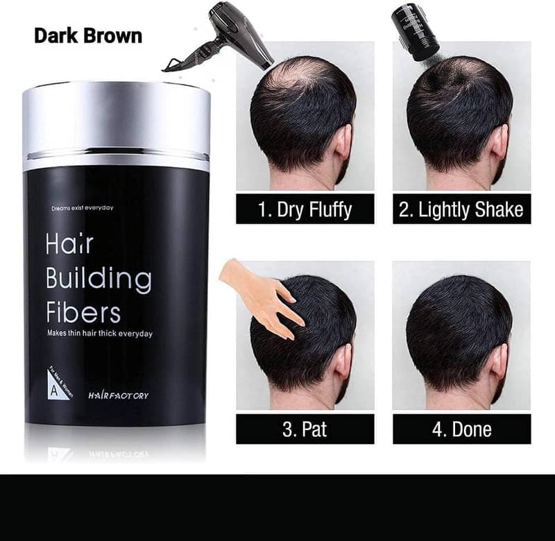 Hair Building Fiber-Dark Brown with FREE DELIVERY all cities 8