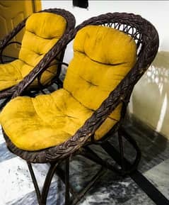 Bamboo chairs - set of 2 | just like New.