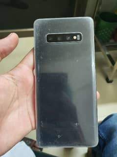 Galaxy s10 plus ( Note: Dotted screen with crack at corner)