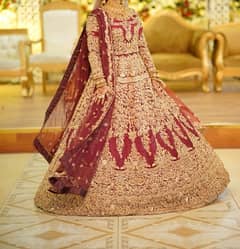 barat lehnga with 2 dupattas