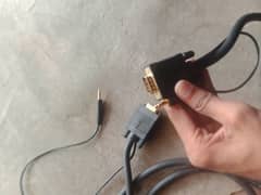 VGA Cable Male to Male with Audio Input Jack