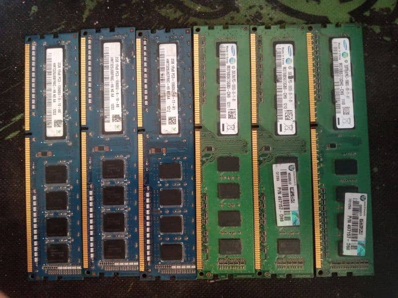 6x 2gb ddr3 1333 ram fresh pulled 1