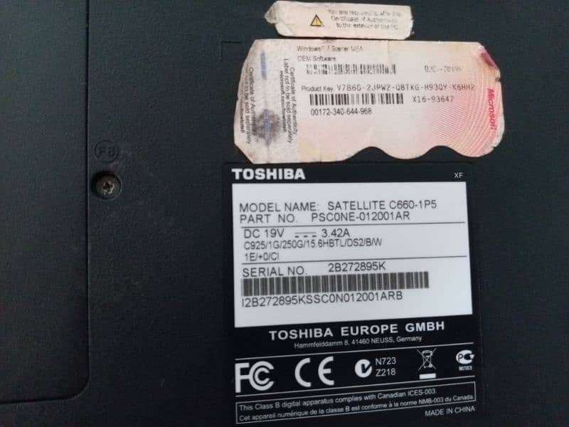 Toshiba satellite laptop c660 urgent sell 6