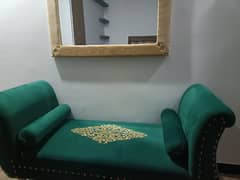 Dewan wooden  with looking mirror for Sale 0