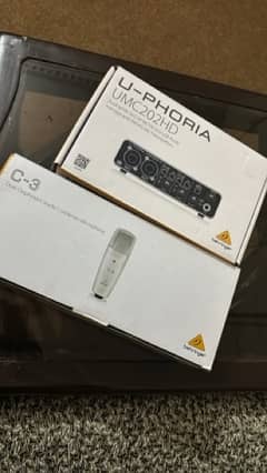 Behringer audio interface and C3 dual diaphragm Mic