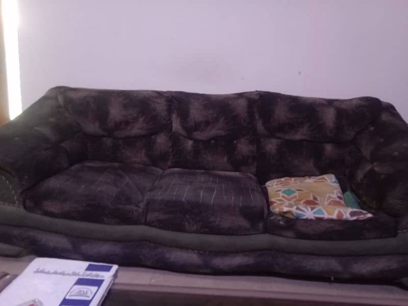 Sofa set for Sale + Free wooden corner counter 0