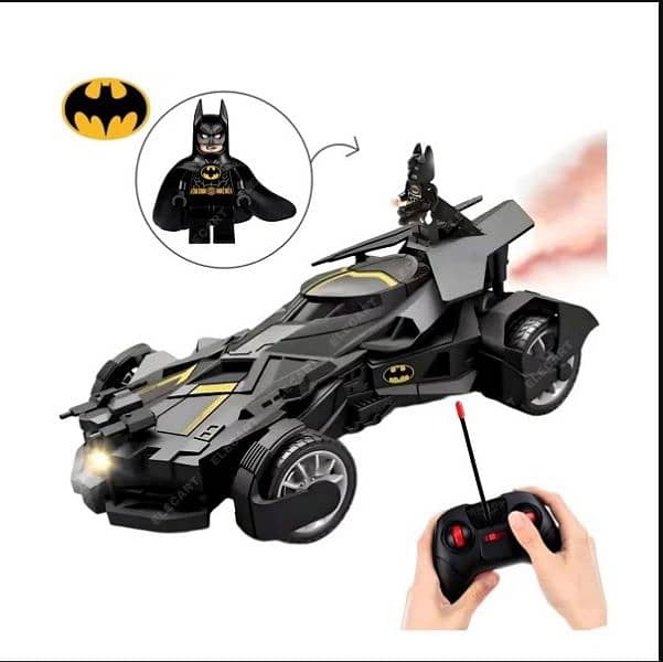 BATMAN Smoke Car Spray Car Toys Rechargeable with Remote Control 2