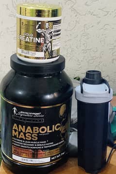 Creatine monohydrate+ mass gainer + bottle