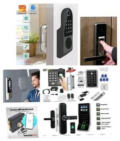 smart fingerprint card electric door lock wifi access control system