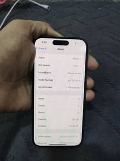 I phone 15 pro  JV 128 GB battery health 98 0