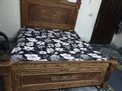 bed with dressing frame