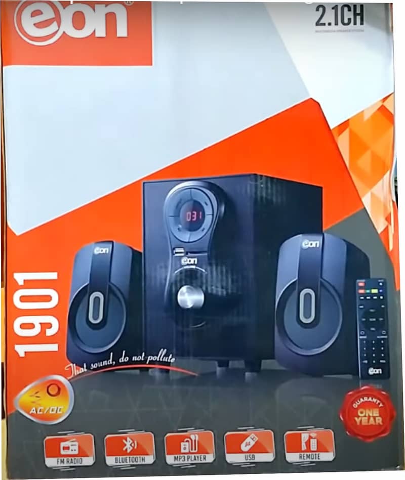 High-Quality Eon 1901 Bluetooth 2.1 Multimedia Speaker System 4