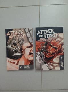 ATTACK ON TITAN MANGE VOL 1 AND 2 ENGLISH