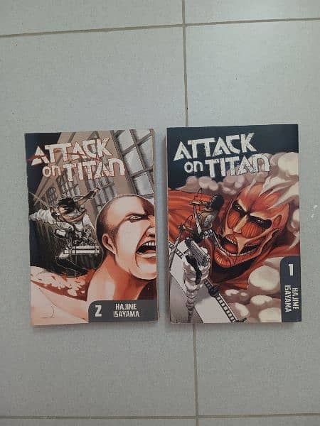 ATTACK ON TITAN MANGE VOL 1 AND 2 ENGLISH 0