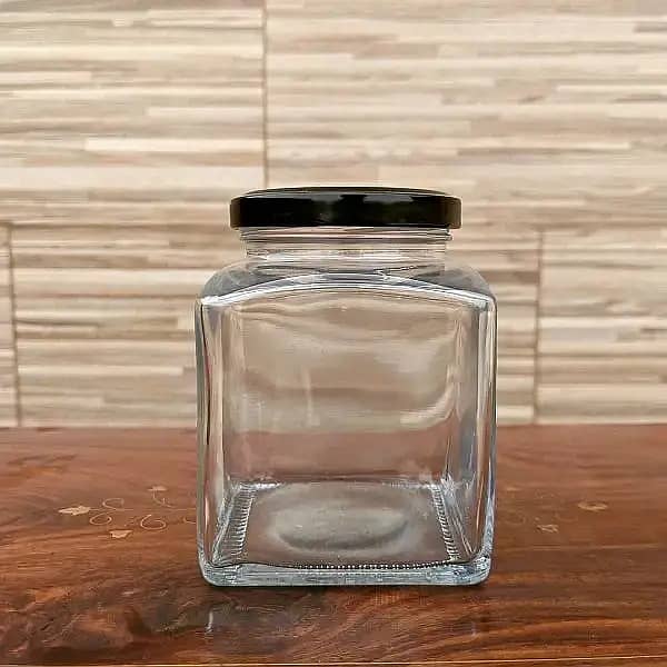 Glass Bottles, Glass Jars|Square glass jar|Hexagon jar|Round glass ja 1