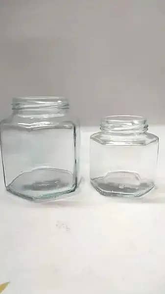 Glass Bottles, Glass Jars|Square glass jar|Hexagon jar|Round glass ja 4