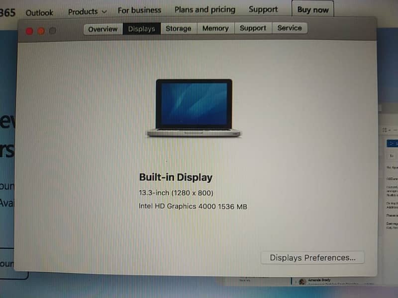 Macbook Pro 13.3 Inc 8 GB / 500 GB 5