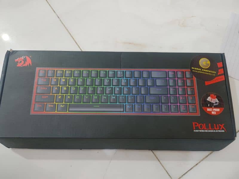 Reddragon k628 pollux Rgb wired mechanical keyboard 0