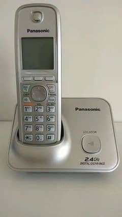 ORGINAL Panasonic 3711 black & Silver Cordless Phone Free delivery Pak