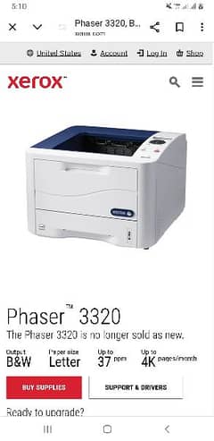 Xerox phaser 3320 Duplexer Wifi N wireless