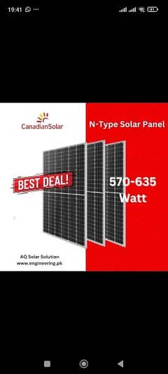 solar panal Canadian Jinko JA Longi himo x 6 n type mono and bificial