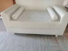 Dewan sofa in off white colour.