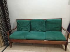 wood sofa set