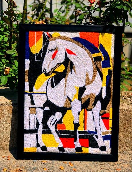 Horse Abstract Art Frame 1