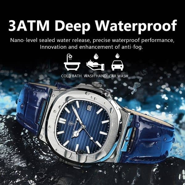 Luxury Man Wristwatch Water proof Luminous 2