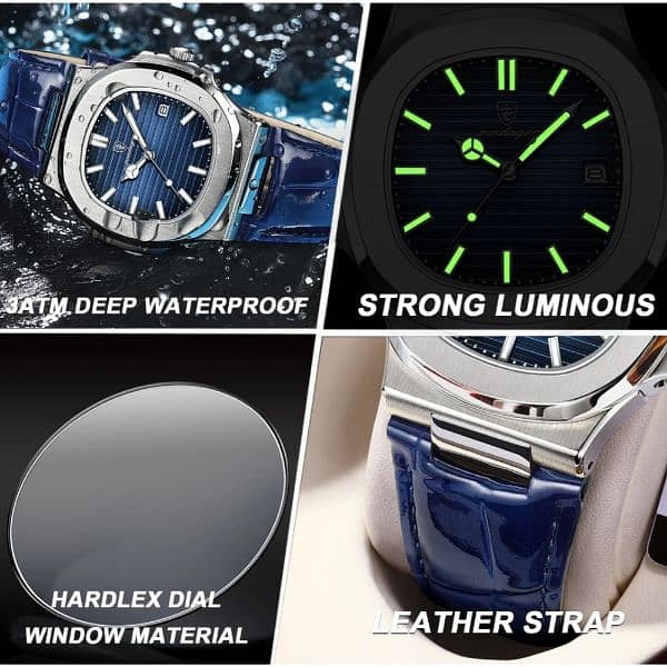 Luxury Man Wristwatch Water proof Luminous 3