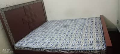 Double bed with new mattress