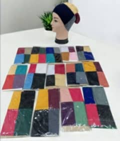 4 color hijab cap