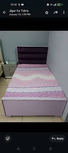 single bed/bed for girls/wooden single bed with mattress/bed for sal 0