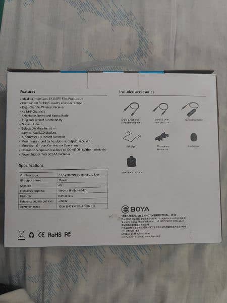 BOYA DUAL CHANNEL WIRELESS MICROPHONE SYSTEM 1