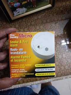 Fire and Smoke Alarm 9V battery Operated