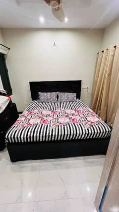 Wooden Bed Set and mattress