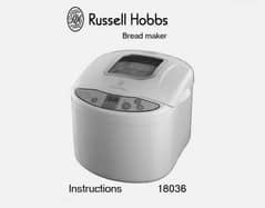 imported bread maker by russel Hobbs